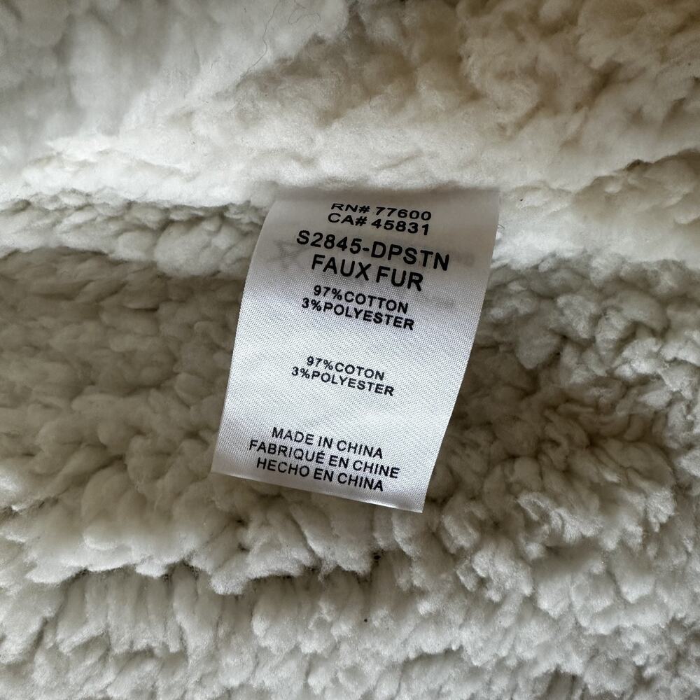 Saltwater Luxe LA Cotton Sherpa Jean Jacket XS - Picture 11 of 13